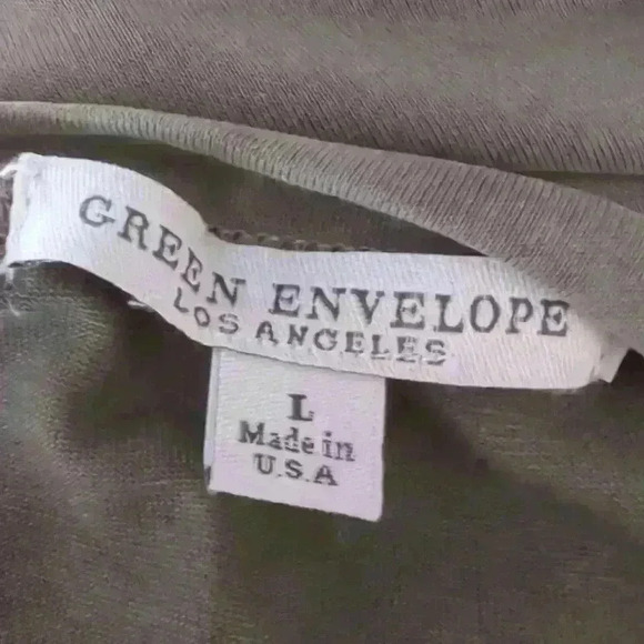 Green Envelope Los Angeles Women's Top Size L - Picture 9 of 10